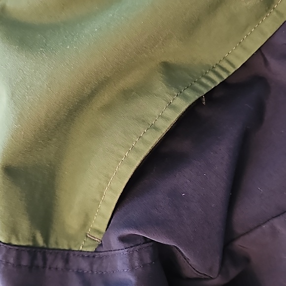 Green Blue Fleece Winter Coat - Picture 9 of 10